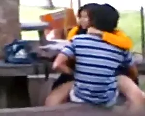 Pakistano indiano pubblico sesso su una panchina seso video