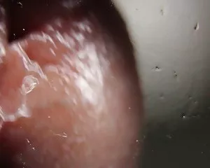 Macro close up cumming sul vetro film italiani porno